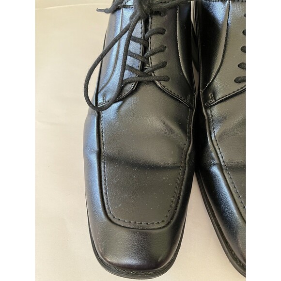 Apt 9 Men's Craig Black Faux Leather Dress Shoe Size 11 Medium Square Toe - Picture 3 of 8